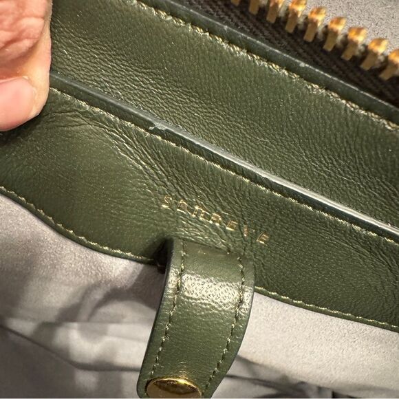 Senreve Green Croc Embossed Dragon Maestra Convertible Bag Large Structured - Picture 7 of 13